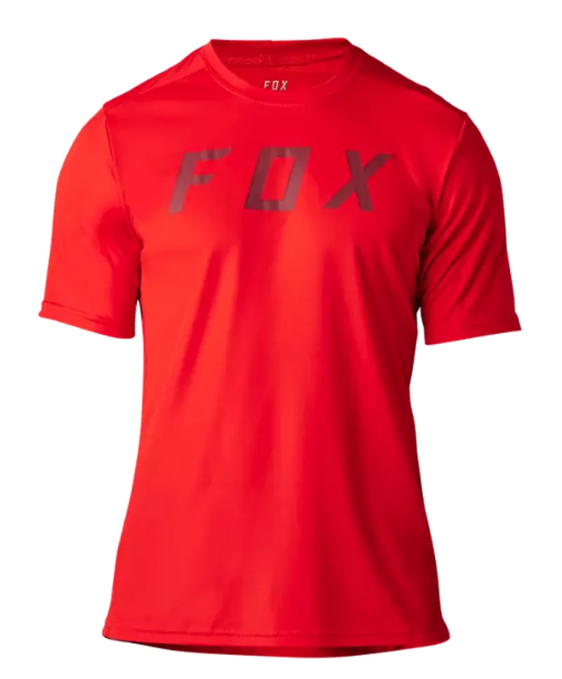 Fox Racing Ranger Short Sleeve Moth Race Jersey in Fluorescent Red